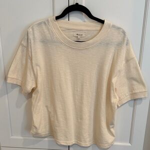 Madewell Off-White Short Sleeve Tee